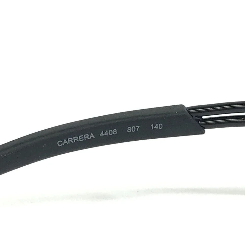 Carrera Eyeglasses Frames 4408 807 Shiny Black Rectangle Half Rim 56-19-140
